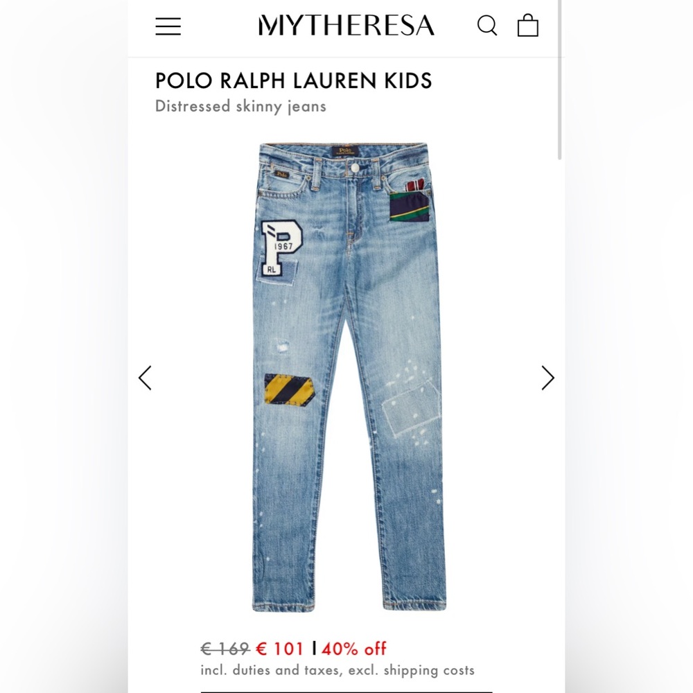 Polo Ralph Lauren Astor Slim Boyfriend Jeans